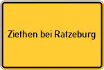 Place name sign Ziethen bei Ratzeburg