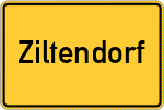 Place name sign Ziltendorf
