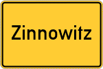 Place name sign Zinnowitz, Ostseebad