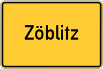 Place name sign Zöblitz