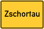 Place name sign Zschortau