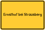 Place name sign Ernsthof bei Strausberg