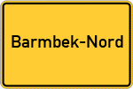Place name sign Barmbek-Nord