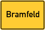 Place name sign Bramfeld