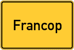 Place name sign Francop