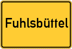 Place name sign Fuhlsbüttel