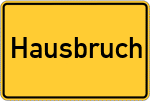 Place name sign Hausbruch