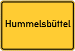 Place name sign Hummelsbüttel