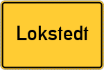 Place name sign Lokstedt