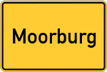 Place name sign Moorburg