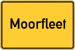 Place name sign Moorfleet
