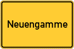 Place name sign Neuengamme