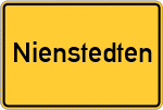 Place name sign Nienstedten