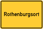 Place name sign Rothenburgsort