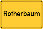 Place name sign Rotherbaum
