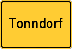 Place name sign Tonndorf