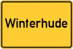 Place name sign Winterhude