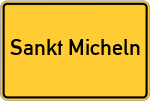 Place name sign Sankt Micheln