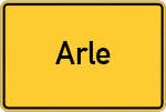 Place name sign Arle