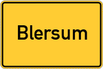 Place name sign Blersum