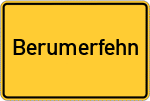 Place name sign Berumerfehn