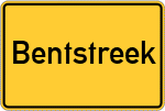 Place name sign Bentstreek
