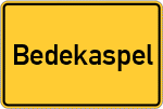 Place name sign Bedekaspel