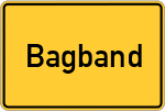 Place name sign Bagband, Ostfriesland