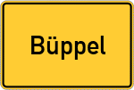 Place name sign Büppel