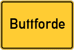 Place name sign Buttforde