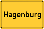 Place name sign Hagenburg
