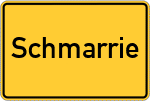 Place name sign Schmarrie
