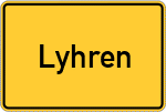 Place name sign Lyhren