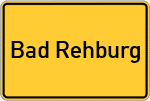 Place name sign Bad Rehburg