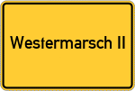 Place name sign Westermarsch II