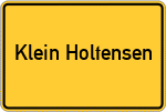 Place name sign Klein Holtensen