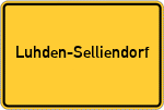 Place name sign Luhden-Selliendorf