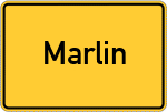 Place name sign Marlin