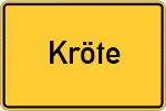 Place name sign Kröte