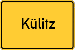 Place name sign Külitz, Kreis Lüchow-Dannenberg