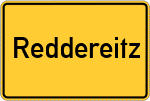 Place name sign Reddereitz