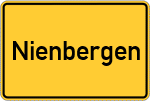 Place name sign Nienbergen, Dumme