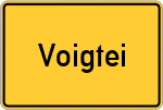 Place name sign Voigtei