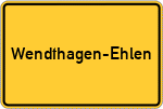 Place name sign Wendthagen-Ehlen