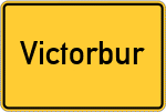 Place name sign Victorbur