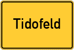 Place name sign Tidofeld