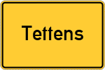 Place name sign Tettens, Jeverland