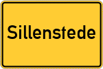 Place name sign Sillenstede