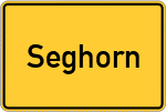 Place name sign Seghorn