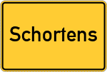 Place name sign Schortens